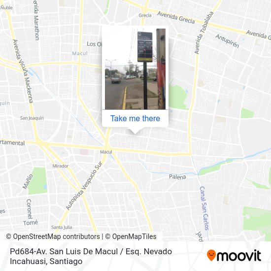 Pd684-Av. San Luis De Macul / Esq. Nevado Incahuasi map