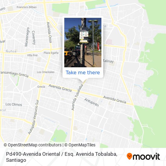 Pd490-Avenida Oriental / Esq. Avenida Tobalaba map