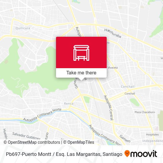 Pb697-Puerto Montt / Esq. Las Margaritas map