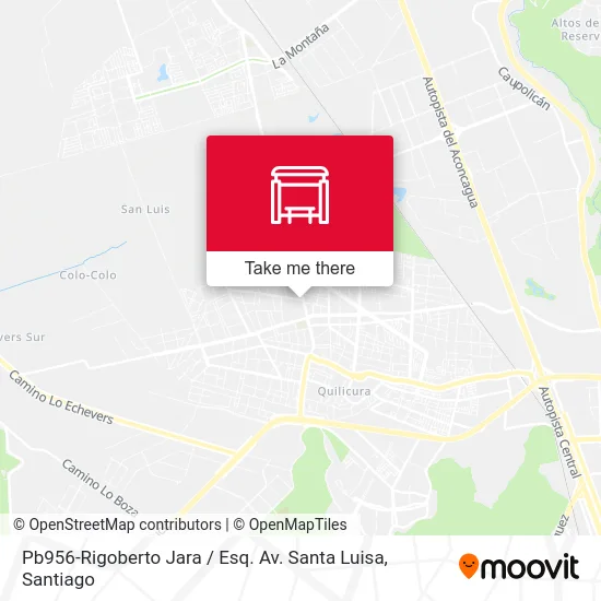 Mapa de Pb956-Rigoberto Jara / Esq. Av. Santa Luisa