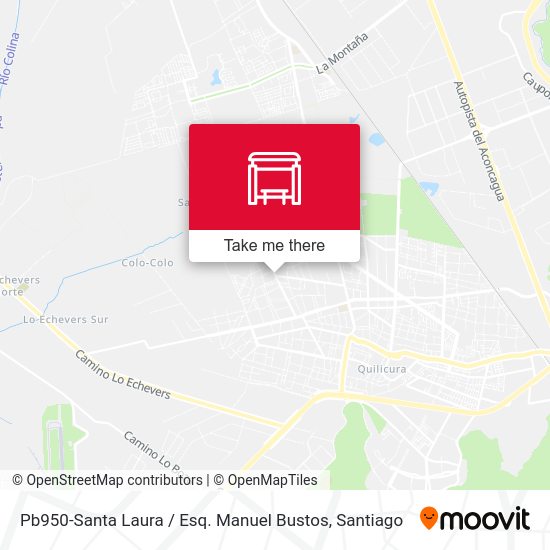 Mapa de Pb950-Santa Laura / Esq. Manuel Bustos