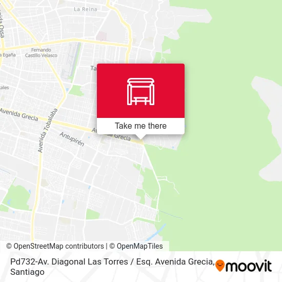 Pd732-Av. Diagonal Las Torres / Esq. Avenida Grecia map
