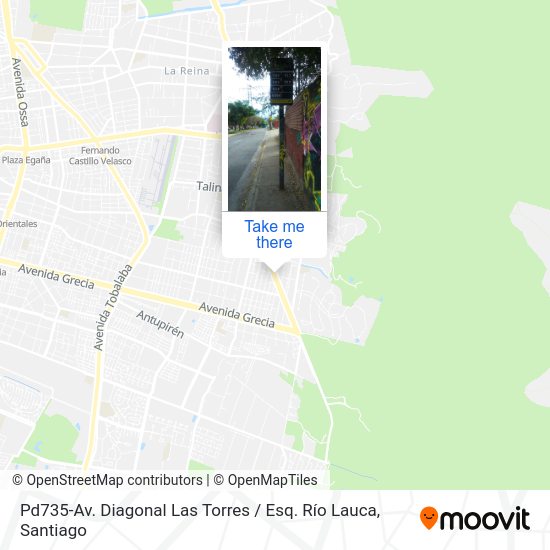 Mapa de Pd735-Av. Diagonal Las Torres / Esq. Río Lauca