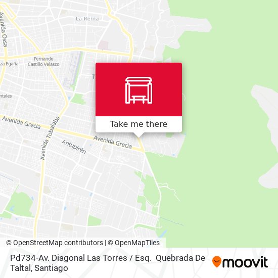 Mapa de Pd734-Av. Diagonal Las Torres / Esq.  Quebrada De Taltal