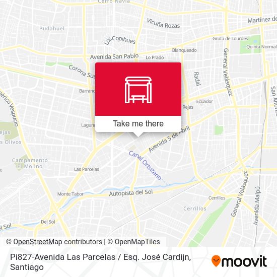 Pi827-Avenida Las Parcelas / Esq. José Cardijn map