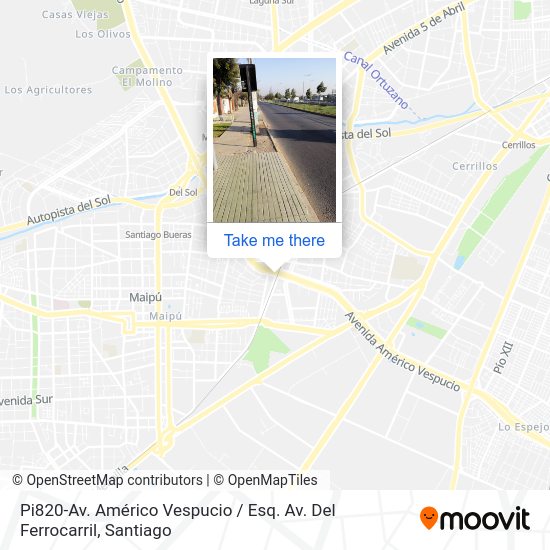 Mapa de Pi820-Av. Américo Vespucio / Esq. Av. Del Ferrocarril