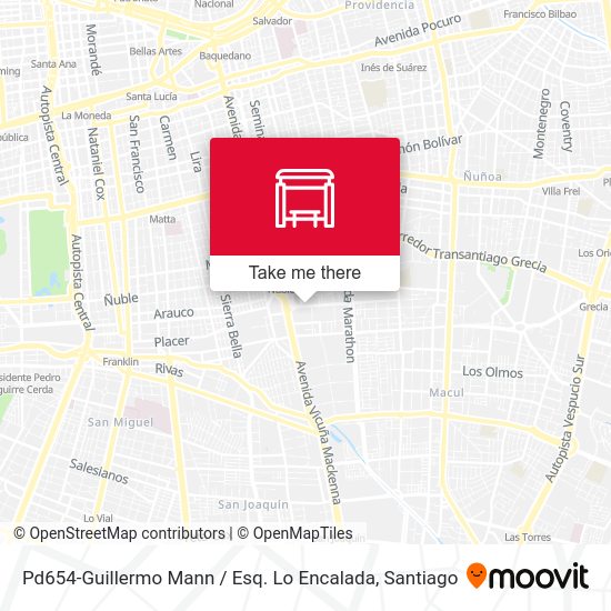 Pd654-Guillermo Mann / Esq. Lo Encalada map