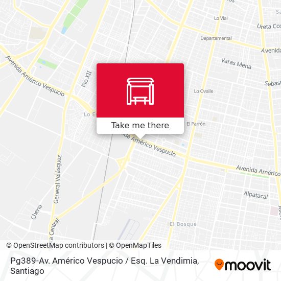 Mapa de Pg389-Av. Américo Vespucio / Esq. La Vendimia