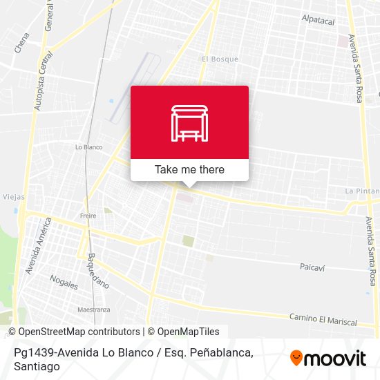 Mapa de Pg1439-Avenida Lo Blanco / Esq. Peñablanca
