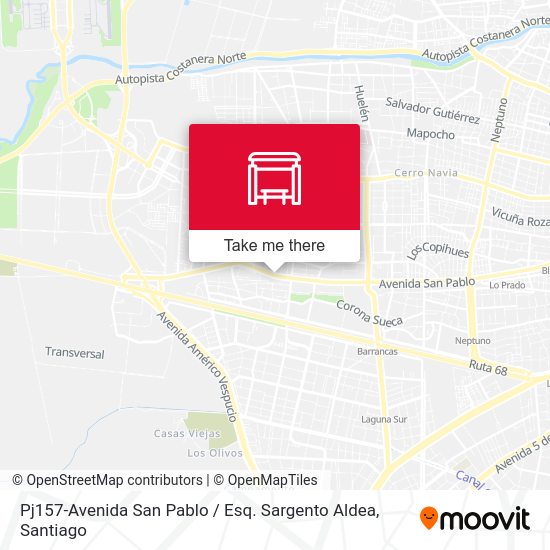 Mapa de Pj157-Avenida San Pablo / Esq. Sargento Aldea