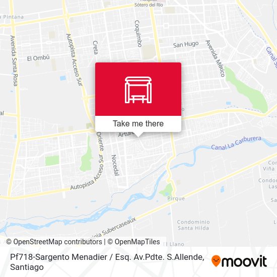 Pf718-Sargento Menadier / Esq. Av.Pdte. S.Allende map