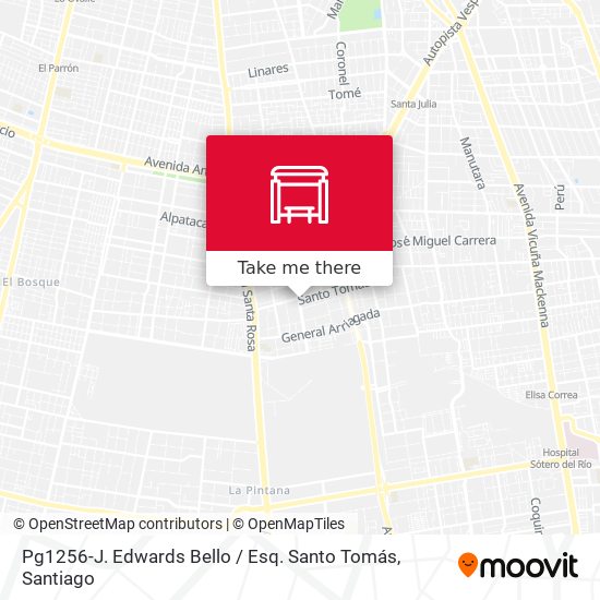 Mapa de Pg1256-J. Edwards Bello / Esq. Santo Tomás