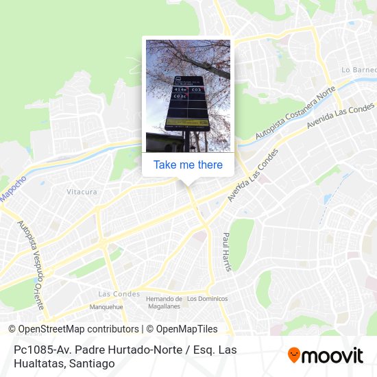 Pc1085-Av. Padre Hurtado-Norte / Esq. Las Hualtatas map