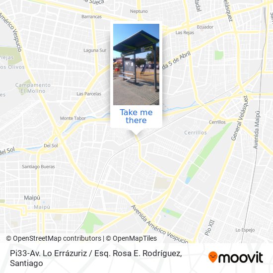 Pi33-Av. Lo Errázuriz / Esq. Rosa E. Rodríguez map