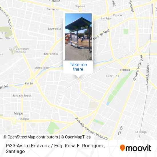 Pi33-Av. Lo Errázuriz / Esq. Rosa E. Rodríguez map