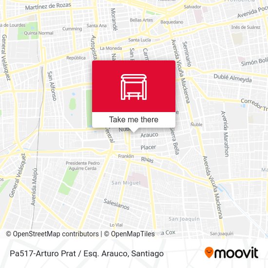 Pa517-Arturo Prat / Esq. Arauco map