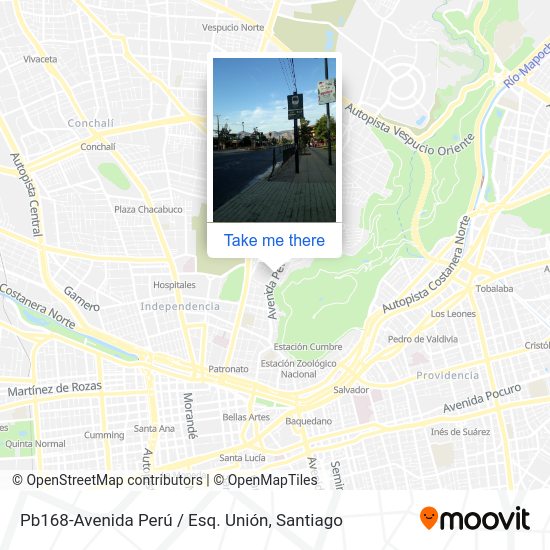 Mapa de Pb168-Avenida Perú / Esq. Unión