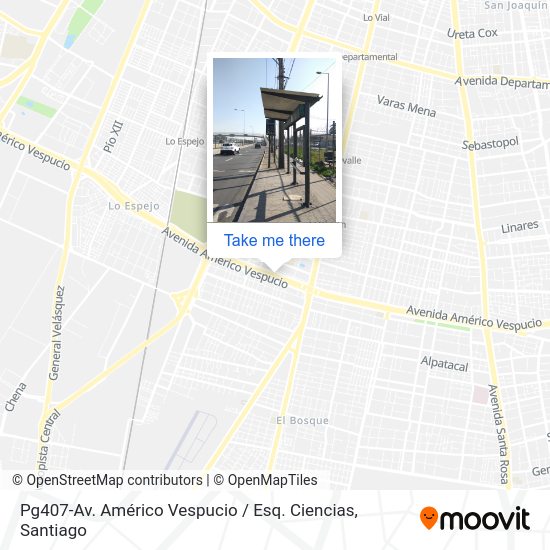 Pg407-Av. Américo Vespucio / Esq. Ciencias map
