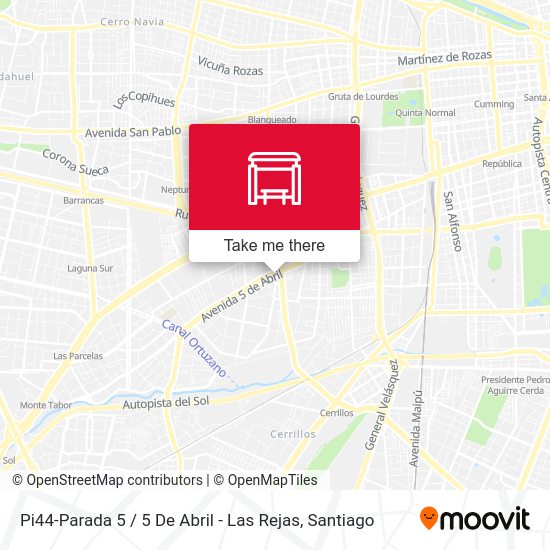 Mapa de Pi44-Parada 5 / 5 De Abril - Las Rejas