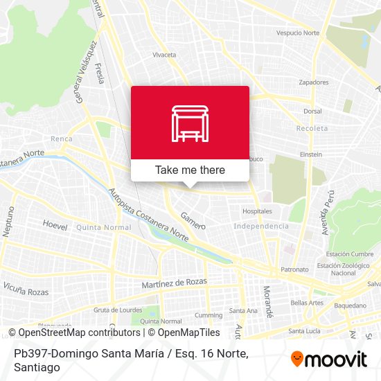 Pb397-Domingo Santa María / Esq. 16 Norte map