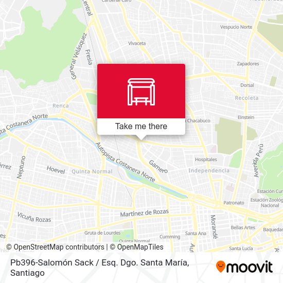 Pb396-Salomón Sack / Esq. Dgo. Santa María map