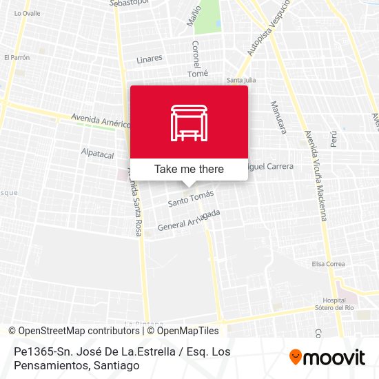 Mapa de Pe1365-Sn. José De La.Estrella / Esq. Los Pensamientos