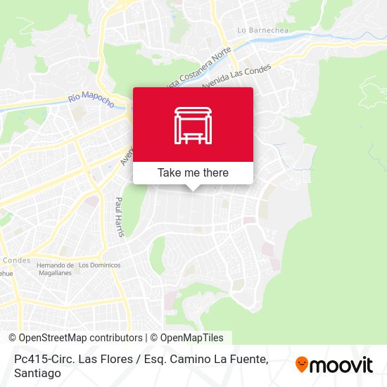 Mapa de Pc415-Circ. Las Flores / Esq. Camino La Fuente
