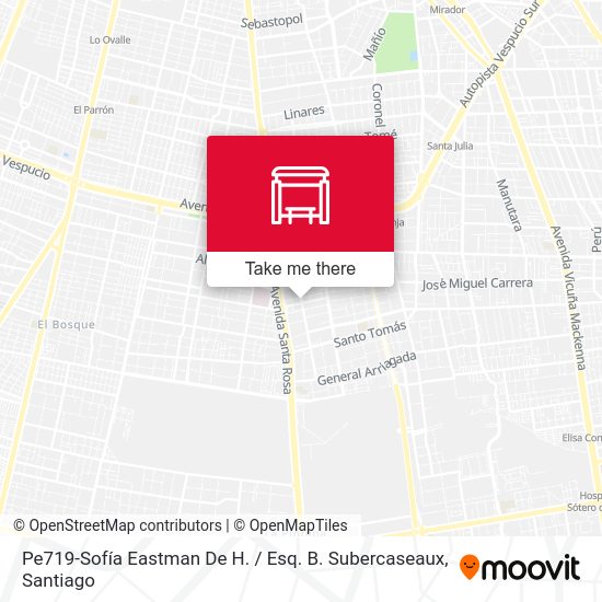 Pe719-Sofía Eastman De H. / Esq. B. Subercaseaux map