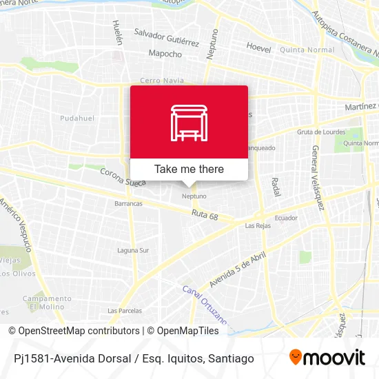 Pj1581-Avenida Dorsal / Esq. Iquitos map