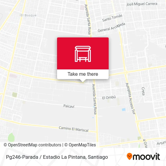 Mapa de Pg246-Parada / Estadio La Pintana