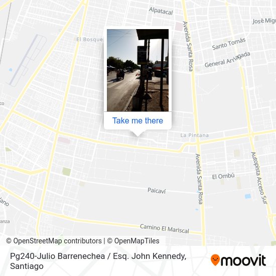 Mapa de Pg240-Julio Barrenechea / Esq. John Kennedy