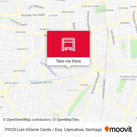 Pi920-Luis Infante Cerda / Esq. Llancahue map
