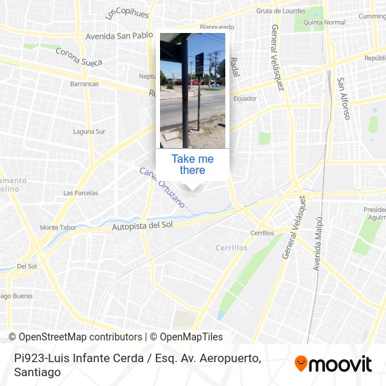 Pi923-Luis Infante Cerda / Esq. Av. Aeropuerto map