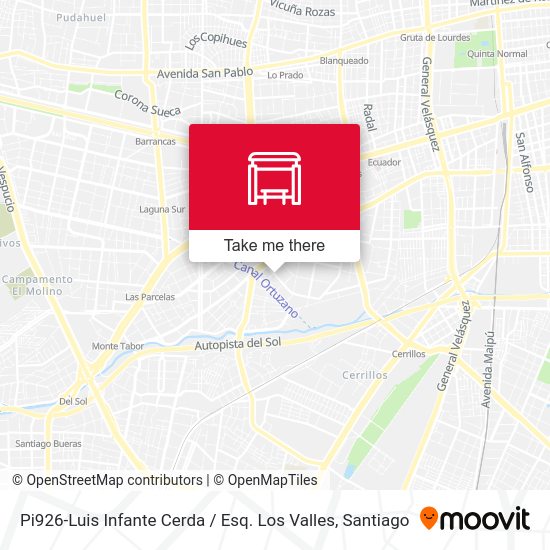 Pi926-Luis Infante Cerda / Esq. Los Valles map