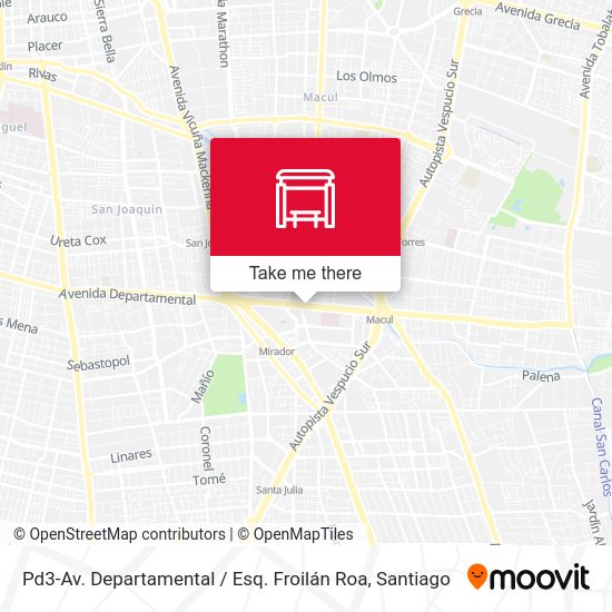 Pd3-Av. Departamental / Esq. Froilán Roa map