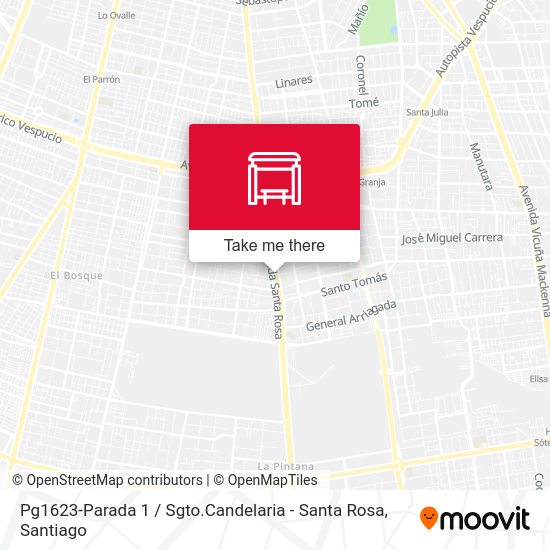 Pg1623-Parada 1 / Sgto.Candelaria - Santa Rosa map