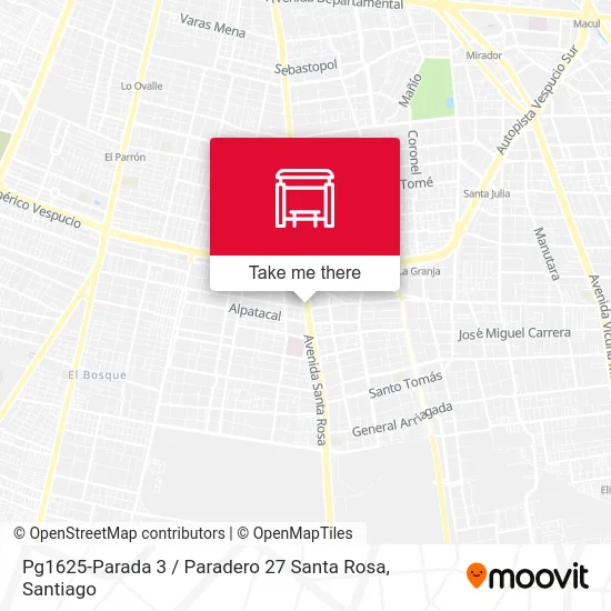 Pg1625-Parada 3 / Paradero 27 Santa Rosa map