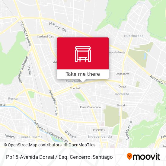 Pb15-Avenida Dorsal / Esq. Cencerro map