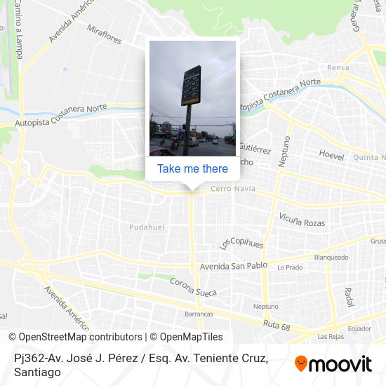 Pj362-Av. José J. Pérez / Esq. Av. Teniente Cruz map