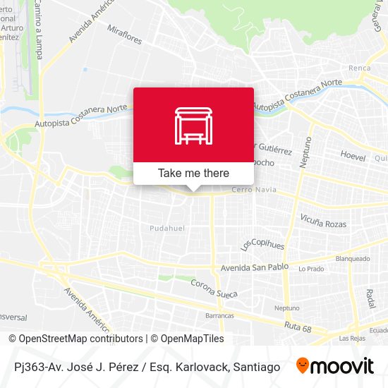 Pj363-Av. José J. Pérez / Esq. Karlovack map