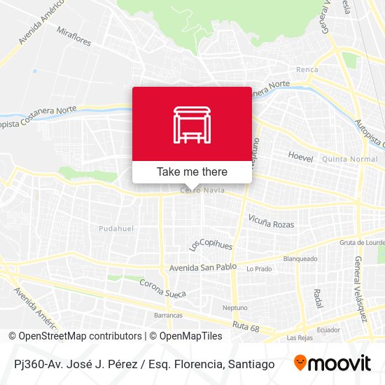 Pj360-Av. José J. Pérez / Esq. Florencia map