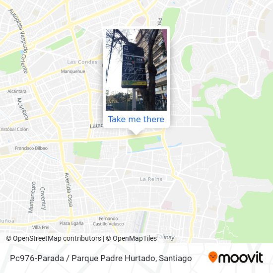 Pc976-Parada / Parque Padre Hurtado map