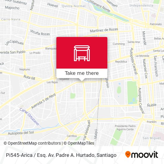 Pi545-Arica / Esq. Av. Padre A. Hurtado map