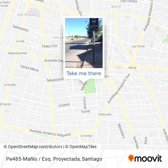 Pe485-Mañío / Esq. Proyectada map