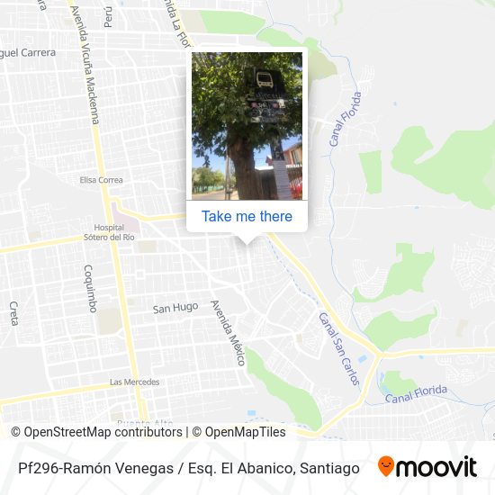 Pf296-Ramón Venegas / Esq. El Abanico map