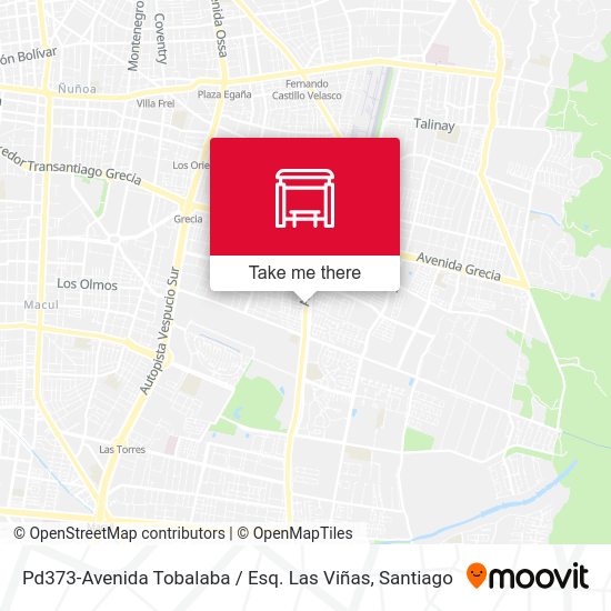Pd373-Avenida Tobalaba / Esq. Las Viñas map