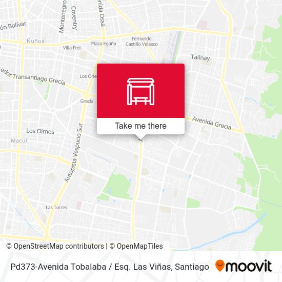 Pd373-Avenida Tobalaba / Esq. Las Viñas map