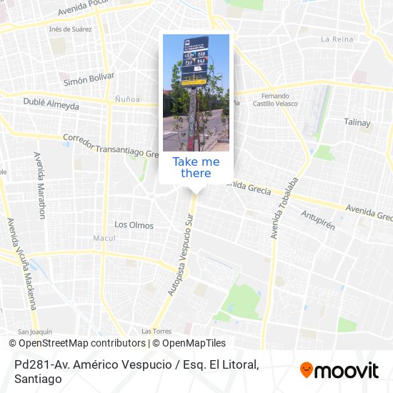 Pd281-Av. Américo Vespucio / Esq. El Litoral map