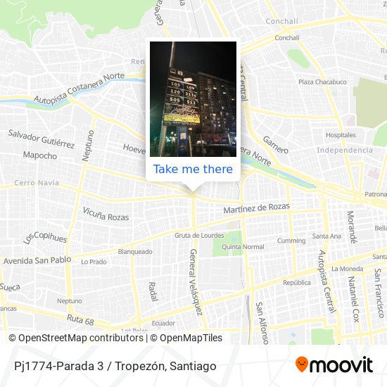 Pj1774-Parada 3 / Tropezón map