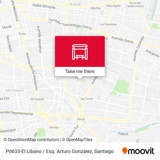 Mapa de Pd633-El Líbano / Esq. Arturo González